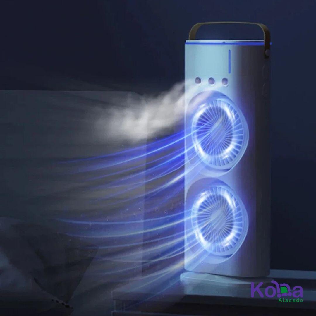 Ventilador Climatizador Duplo - 3 em 1