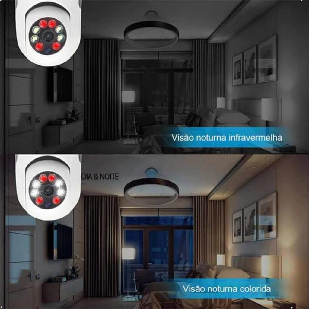 Câmera de Segurança - WiFi Resolução Full HD 1080p Com Visão Noturna