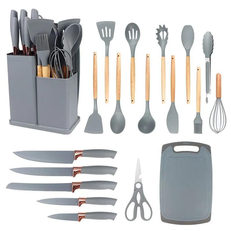 Kit de Utensílios de Cozinha com 19 Peças