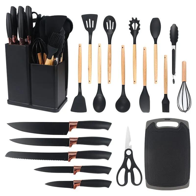 Kit de Utensílios de Cozinha com 19 Peças