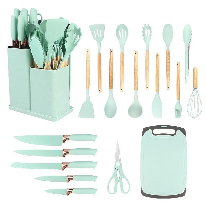 Kit de Utensílios de Cozinha com 19 Peças